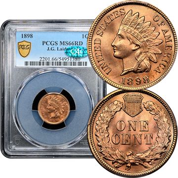 1898 Indian Cent (1c) Laidacker Collection Composite Image
