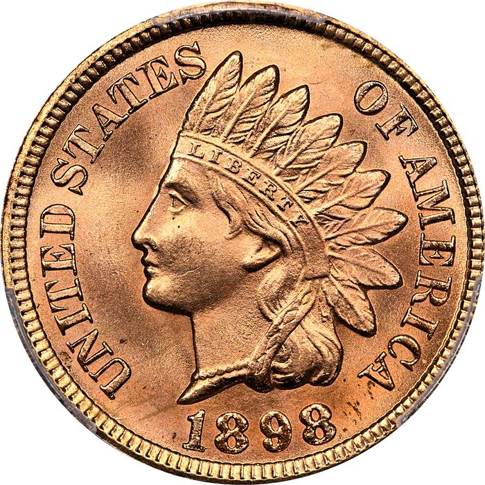 1898 Indian Cent (1c) Laidacker Collection Obverse Image