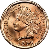 1898 Indian Cent (1c) Laidacker Collection Obverse Image