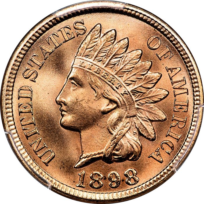 1898 Indian Cent (1c) Laidacker Collection Obverse Image