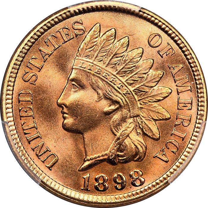 1898 Indian Cent (1c) Laidacker Collection Obverse Image