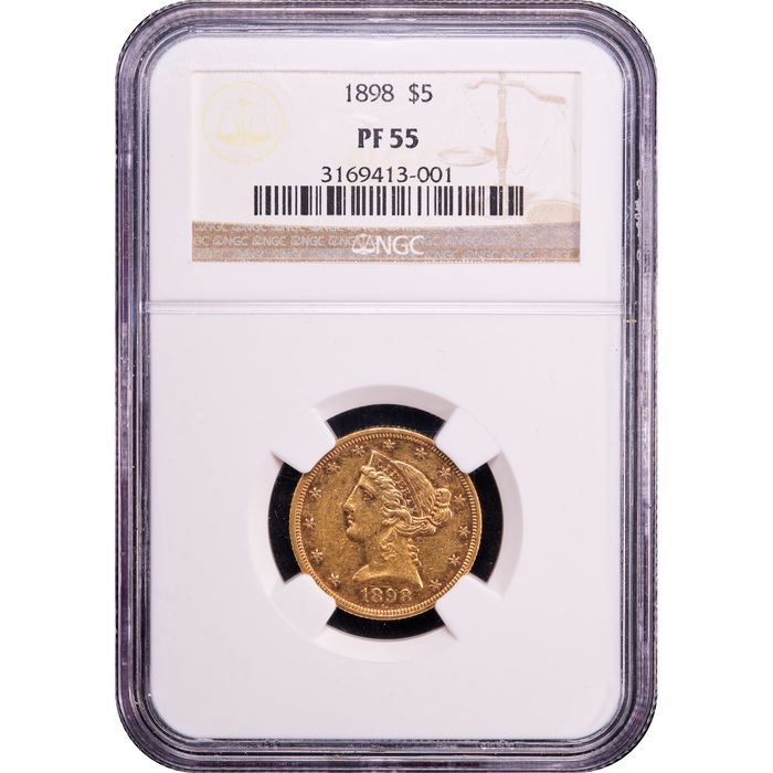 1898 Liberty Gold Half Eagle Obverse Slab Image