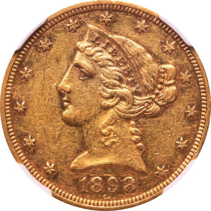 1898 Liberty Gold Half Eagle Obverse Image