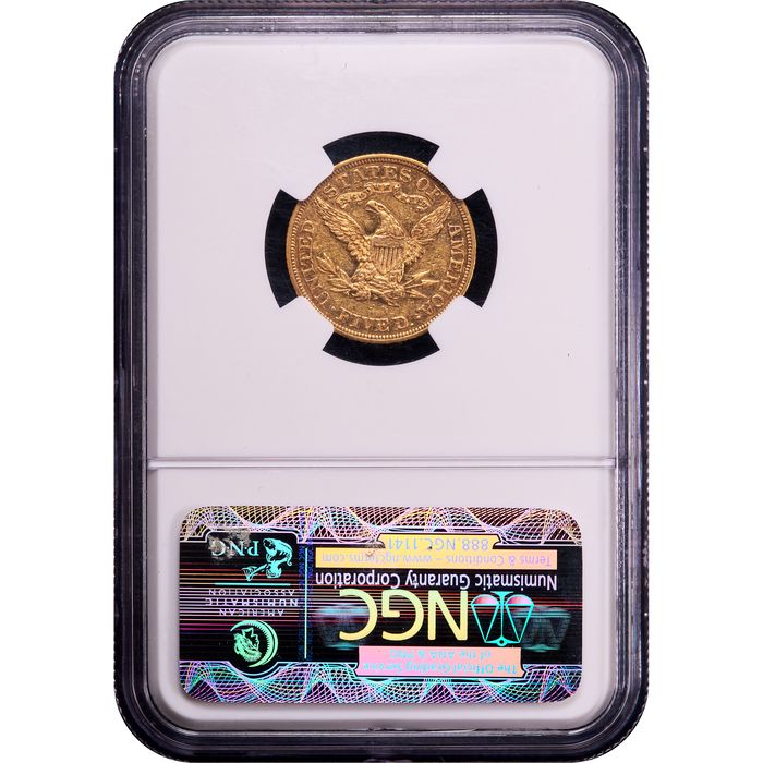 1898 Liberty Gold Half Eagle Reverse Slab Image