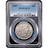 1899 Barber Half Dollar (50c) Obverse Slab Image