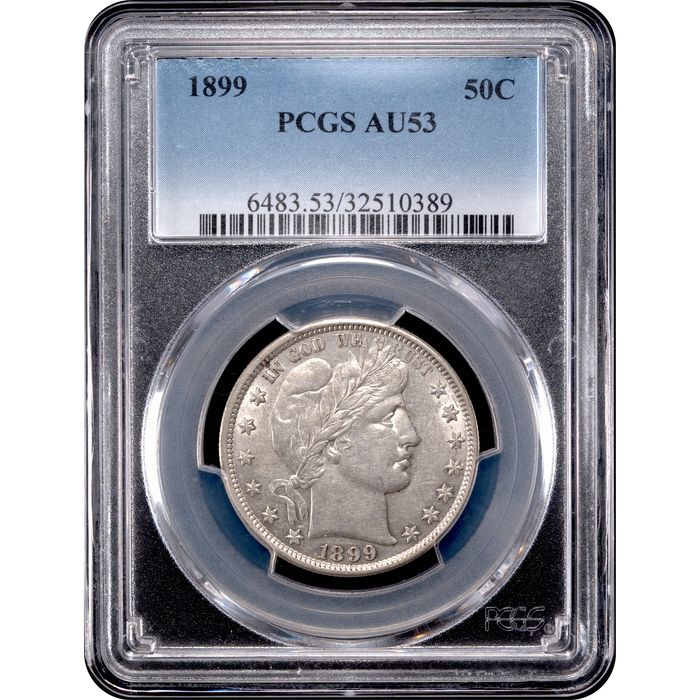 1899 Barber Half Dollar (50c) Obverse Slab Image