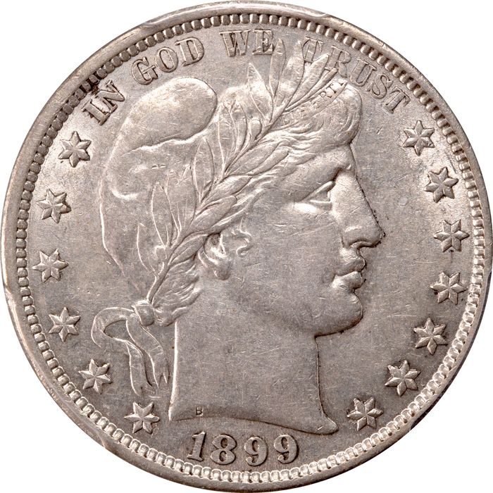 1899 Barber Half Dollar (50c) Obverse Image