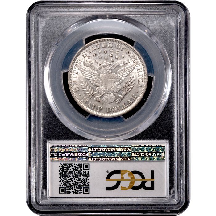 1899 Barber Half Dollar (50c) Reverse Slab Image