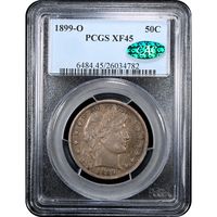 1899-O Barber Half Dollar (50c) Obverse Slab Image