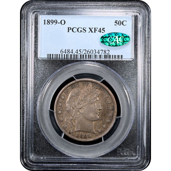 1899-O Barber Half Dollar (50c) Obverse Slab Image