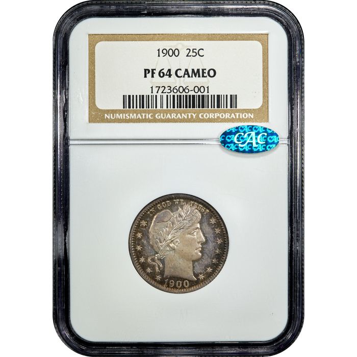 1900 Barber Quarter (25c) Obverse Slab Image