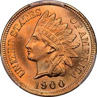 1900 Indian Cent (1c) Laidacker Collection Obverse Image