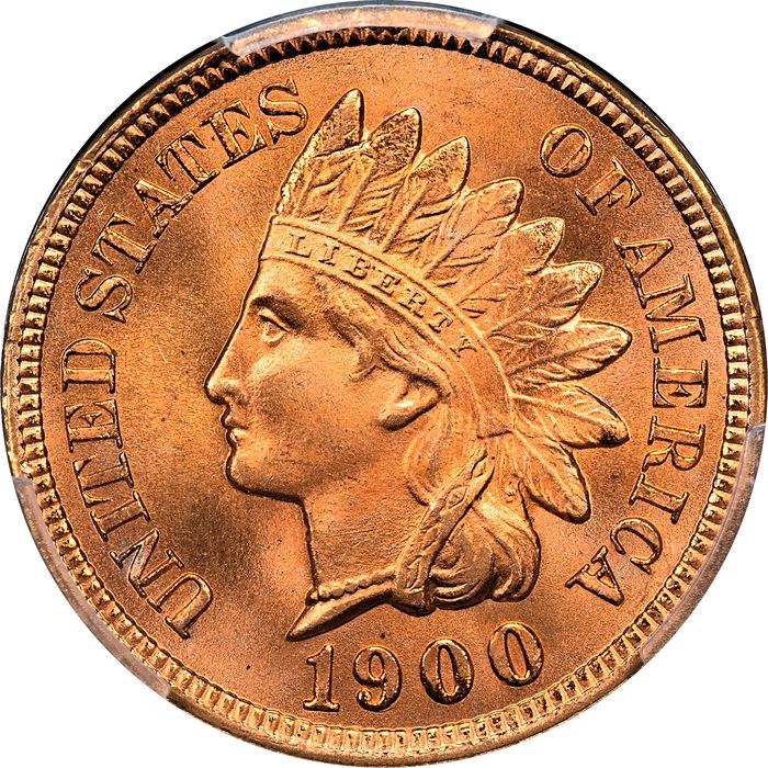 1900 Indian Cent (1c) Laidacker Collection Obverse Image
