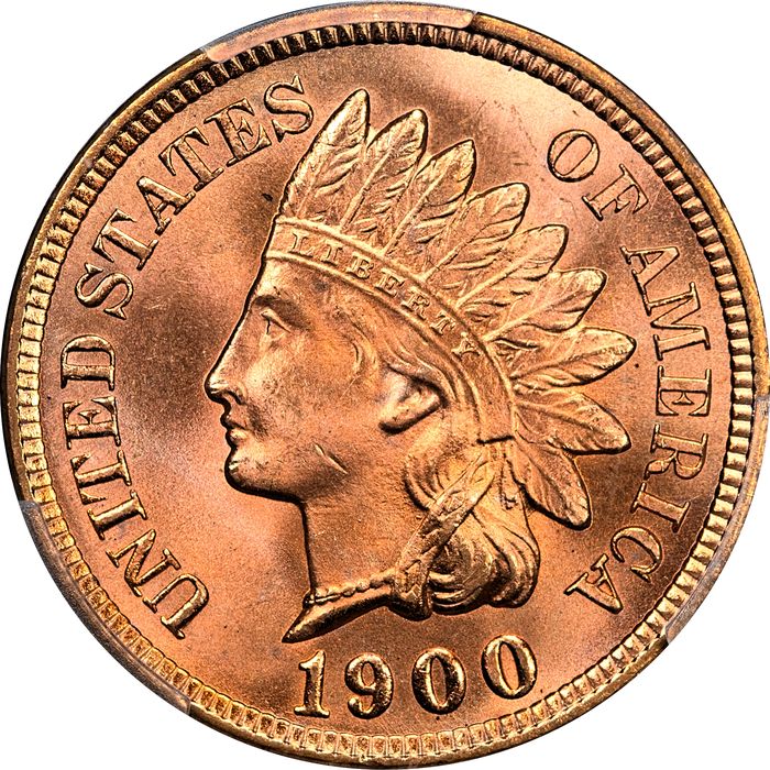 1900 Indian Cent (1c) Laidacker Collection Obverse Image