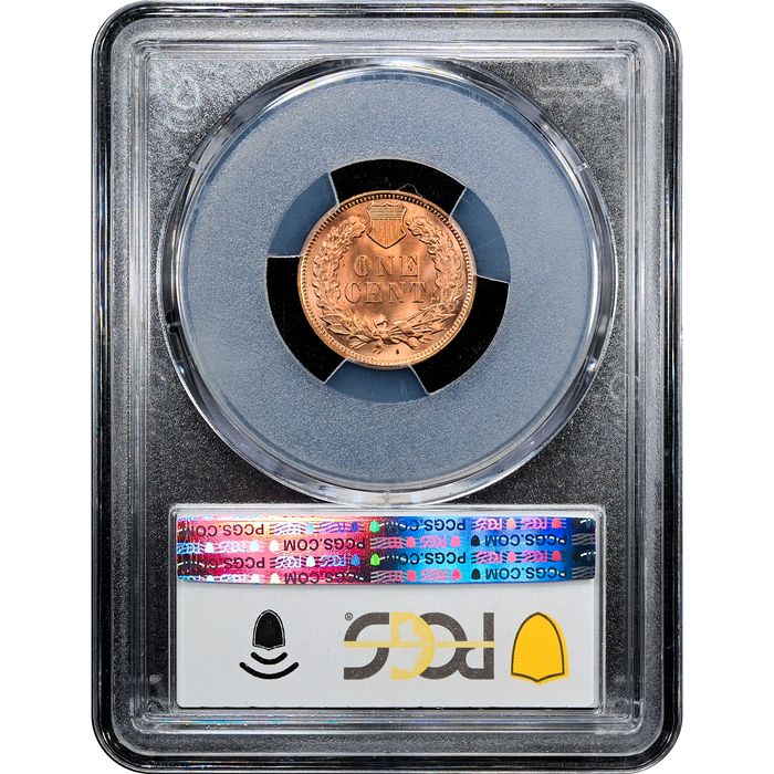 1900 Indian Cent (1c) Laidacker Collection Reverse Slab Image