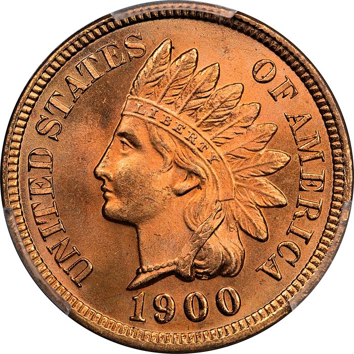 1900 Indian Cent (1c) Laidacker Collection Obverse Image