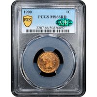 1900 Indian Cent (1c) Obverse Slab Image