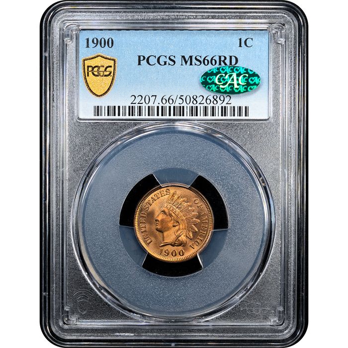 1900 Indian Cent (1c) Obverse Slab Image