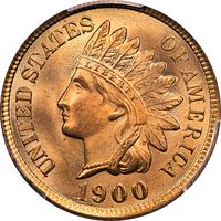 1900 Indian Cent (1c) Obverse Image