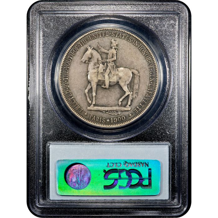 1900 Lafayette Commemorative Dollar ($1) Reverse Slab Image