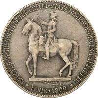 1900 Lafayette Commemorative Dollar ($1) Reverse Image