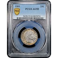 1901 Barber Quarter (25c) Obverse Image