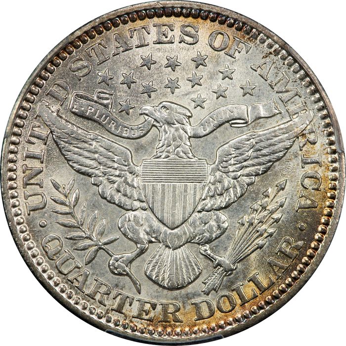 1901 Barber Quarter (25c) Photo 4