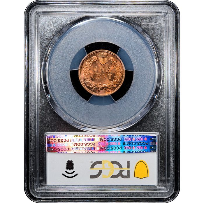 1901 Indian Cent (1c) Laidacker Collection Reverse Slab Image