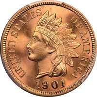 1901 Indian Cent (1c) Laidacker Collection Obverse Image