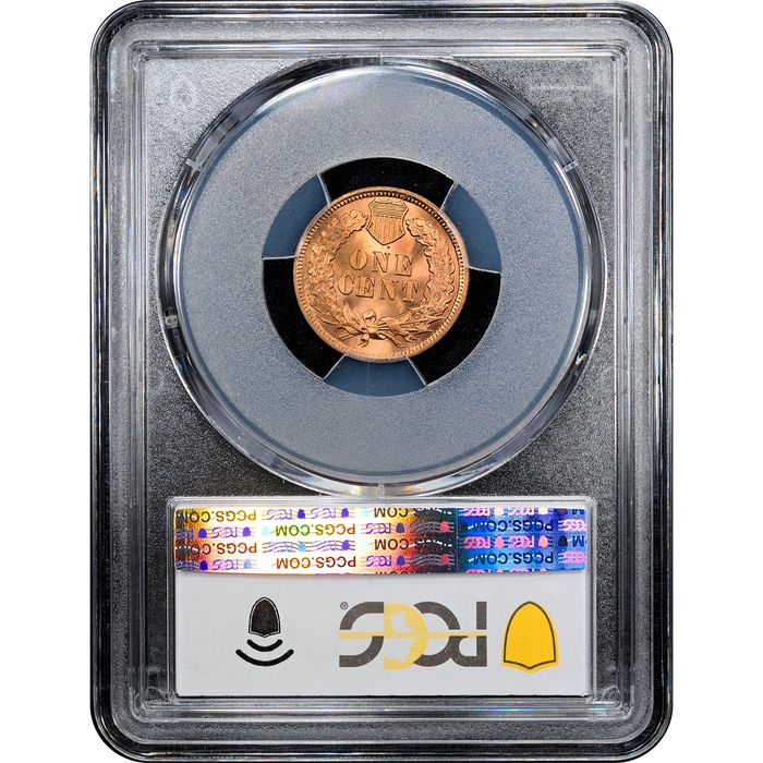 1901 Indian Cent (1c) Laidacker Collection Reverse Slab Image
