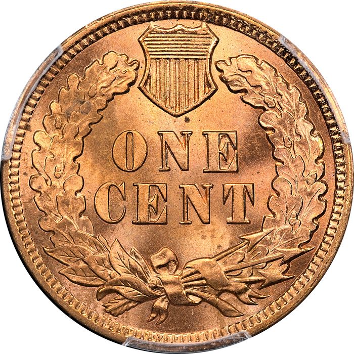1901 Indian Cent (1c) Laidacker Collection Reverse Image