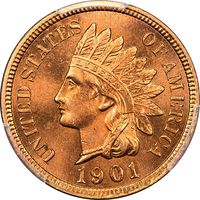 1901 Indian Cent (1c) Laidacker Collection Obverse Image