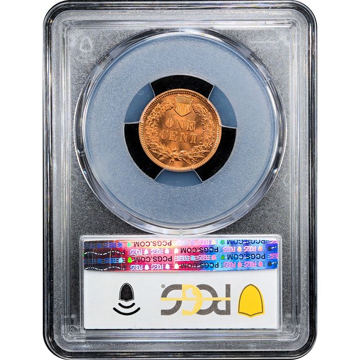 1901 Indian Cent (1c) Laidacker Collection Reverse Slab Image