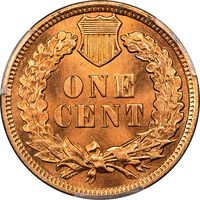 1901 Indian Cent (1c) Laidacker Collection Reverse Image