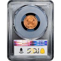 1901 Indian Cent (1c) Laidacker Collection Reverse Slab Image