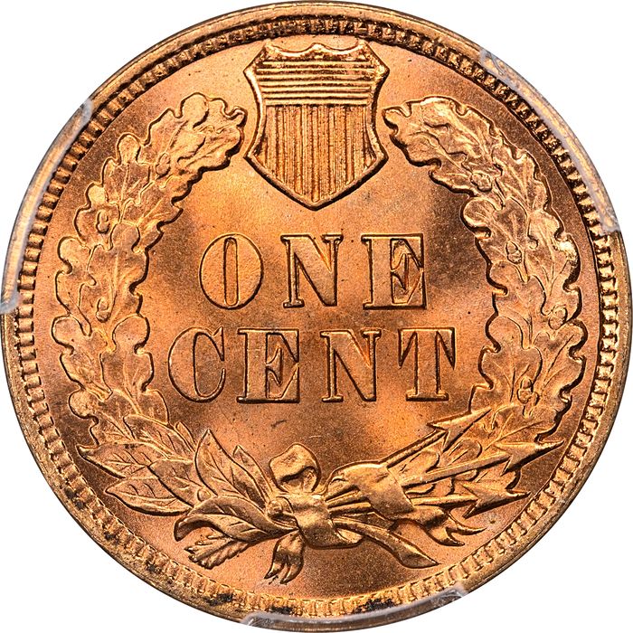 1901 Indian Cent (1c) Laidacker Collection Reverse Image