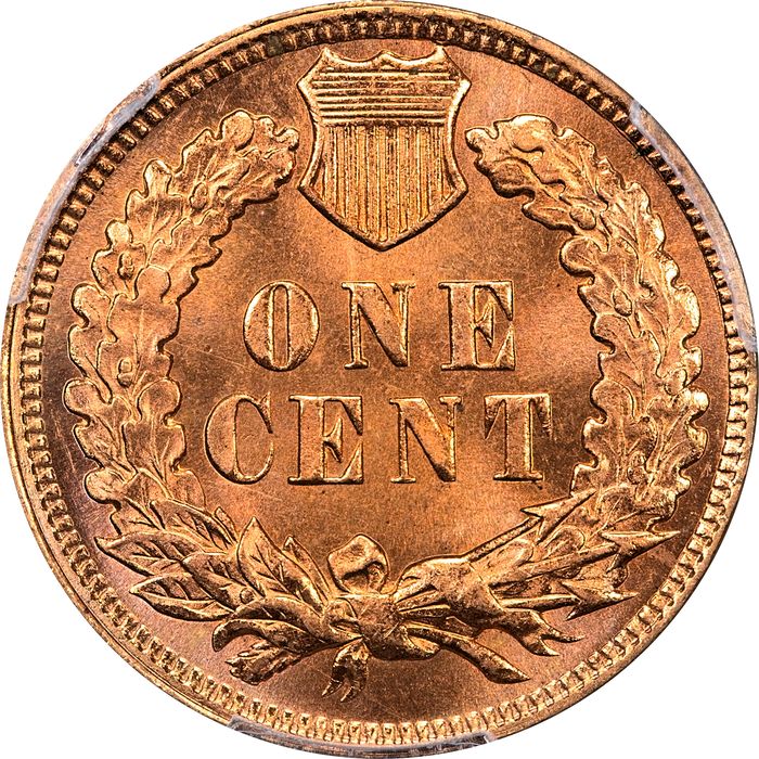 1901 Indian Cent (1c) Laidacker Collection Reverse Image