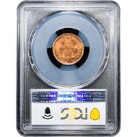 1901 Indian Cent (1c) Laidacker Collection Reverse Slab Image
