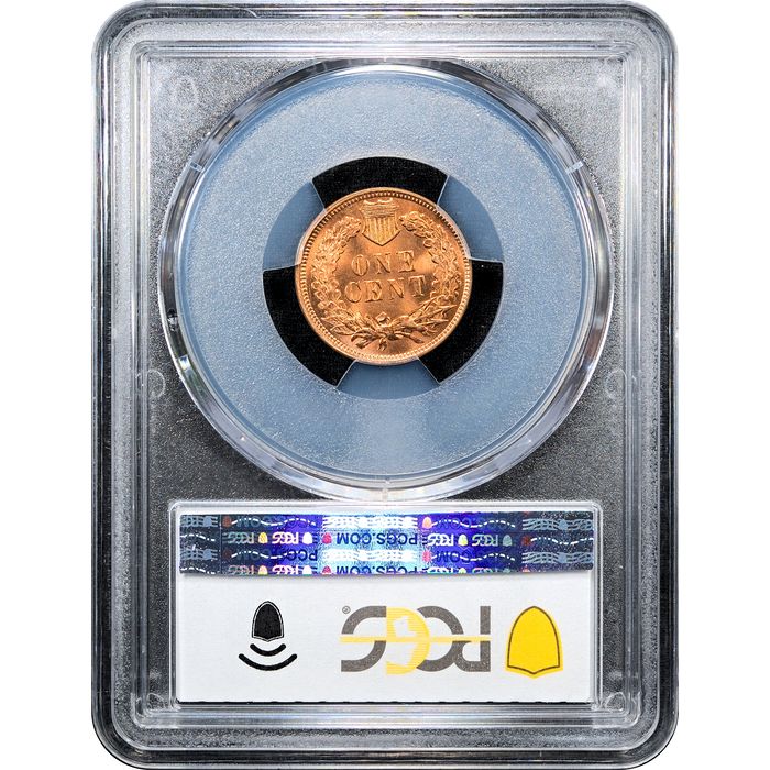 1901 Indian Cent (1c) Laidacker Collection Reverse Slab Image