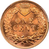 1901 Indian Cent (1c) Laidacker Collection Reverse Image