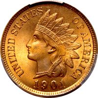 1901 Indian Cent (1c) Photo 3