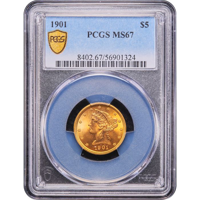 1901 Liberty Gold Half Eagle ($5) Obverse Image