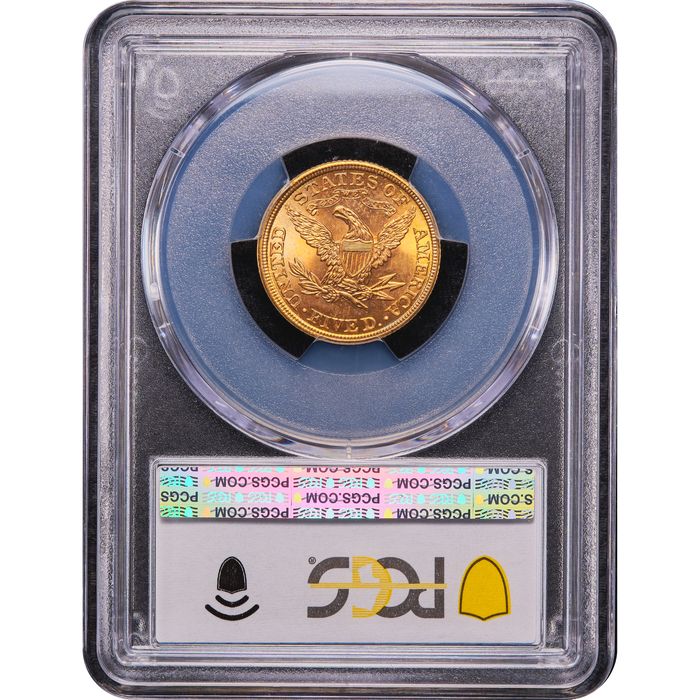 1901 Liberty Gold Half Eagle ($5) Reverse Image