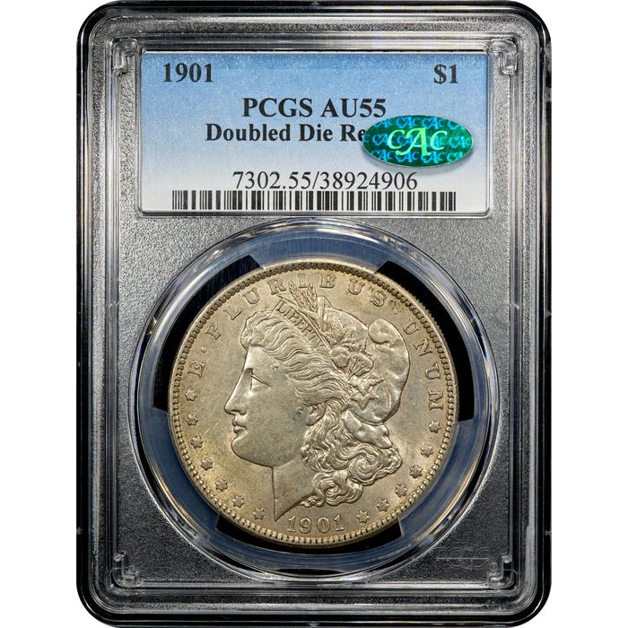 1901 Morgan Dollar ($1) Doubled Die Reverse Obverse Slab Image