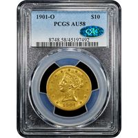 1901-O Liberty Gold Eagle ($10) Obverse Slab Image
