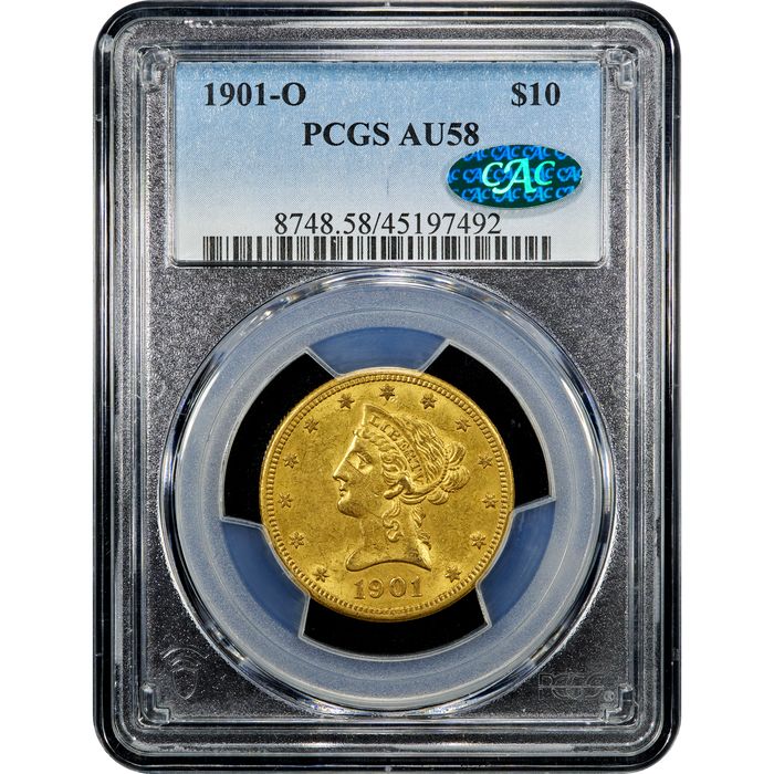 1901-O Liberty Gold Eagle ($10) Obverse Slab Image