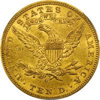 1901-O Liberty Gold Eagle ($10) Reverse Image