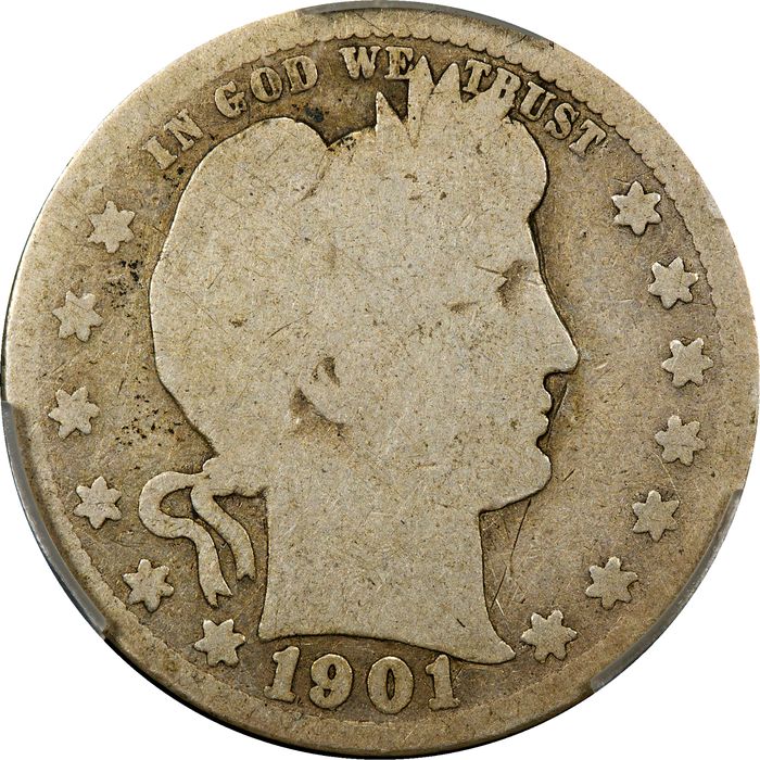 1901-S Barber Quarter (25c) Photo 3
