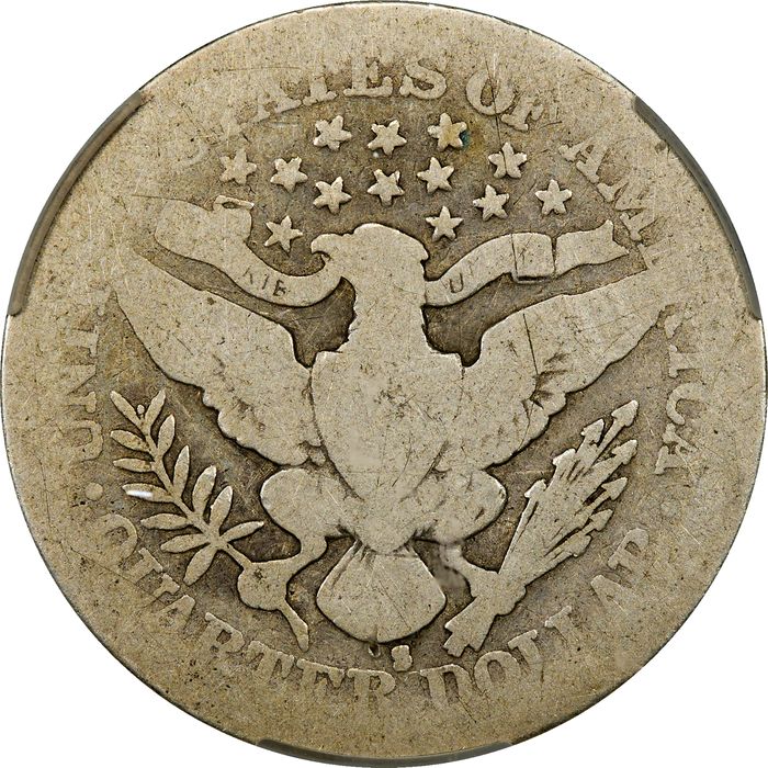 1901-S Barber Quarter (25c) Photo 4