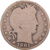 1901-S Barber Quarter (25c) Obverse Image